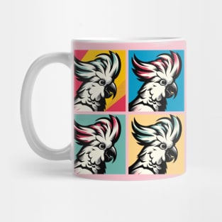 Pop Salmon-Crested Cockatoo Art - Cool Birds Mug